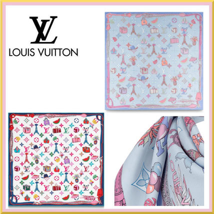 Louis Vuitton Silk Lightweight Scarves  Shawls M76424 