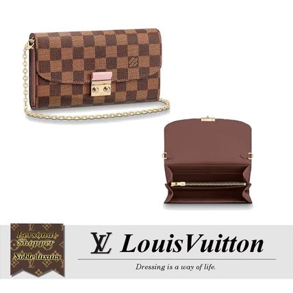 Louis Vuitton DAMIER 2019 20AW Croisette Chain Wallet N61273 