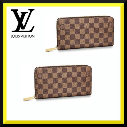 Louis Vuitton Leather Logo Long Wallets N41661 N60046 