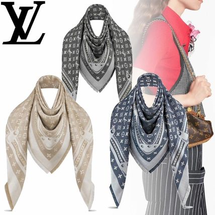 Louis Vuitton 2020 SS Casual Style Wool Silk Elegant Style Logo M73698 M73699 M76341 