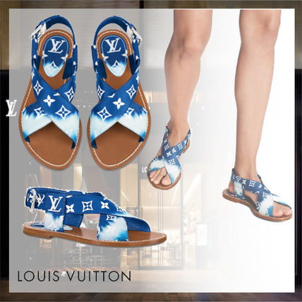 Louis Vuitton 2020 SS Casual Style Tie dye Logo Strap Sandals Sandals 1A7TPT 