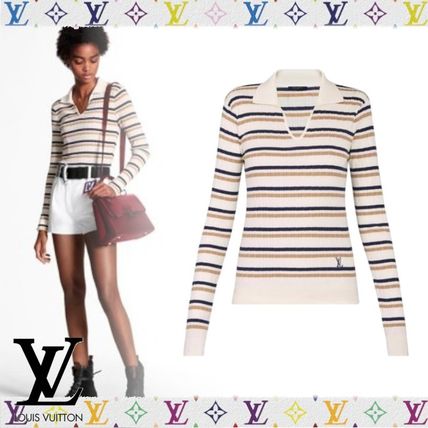 Louis Vuitton 2020 SS Striped Pullover With Large Collar 1A61WE 