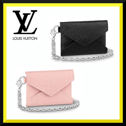 Louis Vuitton Chain Leather Logo Pouches  Cosmetic Bags M68558 M68557 