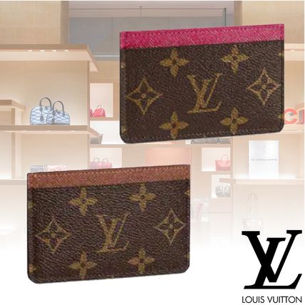 Louis Vuitton 2020 21AW Leather Logo Card Holders 