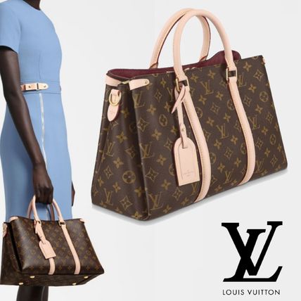 Louis Vuitton Monogram Canvas Blended Fabrics 2WAY Leather Elegant Style 