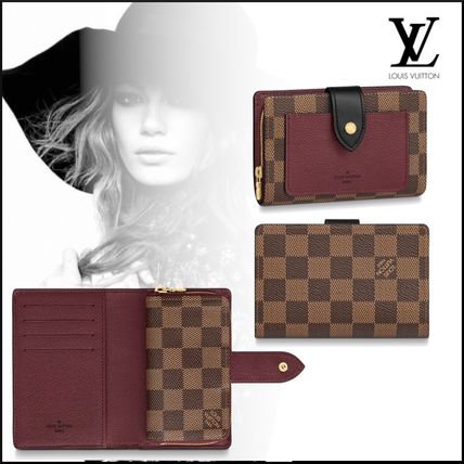 Louis Vuitton Other Plaid Patterns Canvas Blended Fabrics Folding Wallet N60381 