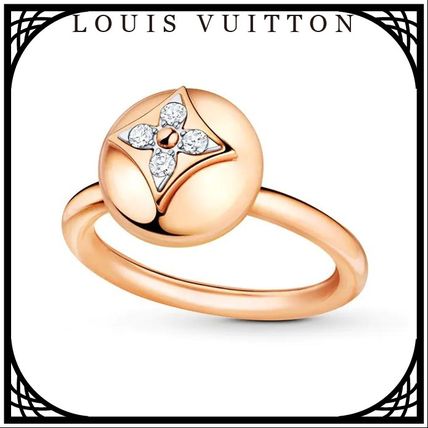 Louis Vuitton MONOGRAM 2020 21AW Blended Fabrics Flower Party Style 18K Gold