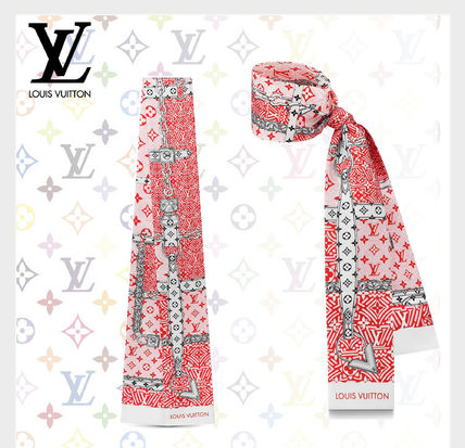 Louis Vuitton 2020 21AW Casual Style Silk Plain Elegant Style Logo M76496 