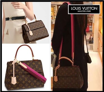 Louis Vuitton MONOGRAM Monogram 2WAY Leather Elegant Style Crossbody Handbags 