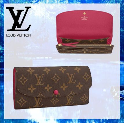 Louis Vuitton PORTEFEUILLE EMILIE Monogram Unisex Calfskin Long Wallets M60697 