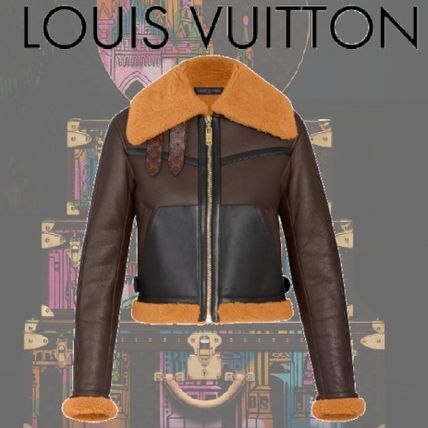 Louis Vuitton 2020 Cruise Shearling Aviator Jacket 1A60HE 