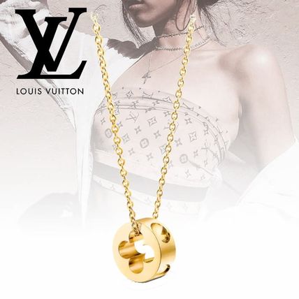 Louis Vuitton 2020 SS Flower Chain 18K Gold Necklaces  Pendants Q93674 