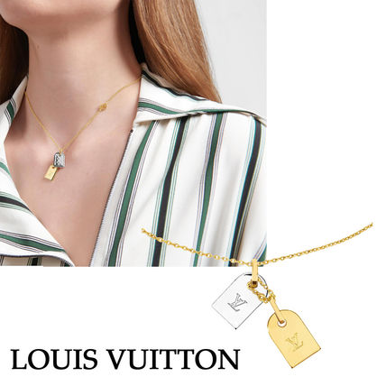 Louis Vuitton Chain Brass Necklaces  Pendants 