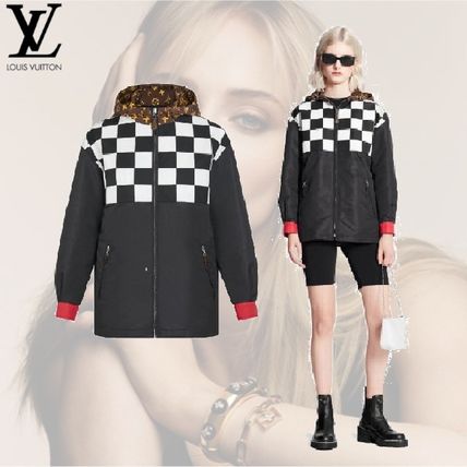Louis Vuitton 2020 21AW Short Other Plaid Patterns Monogram Nylon Long Sleeves Logo 1A82FU 
