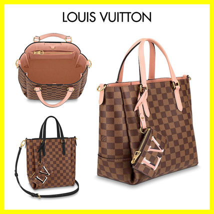 Louis Vuitton DAMIER Casual Style Canvas Blended Fabrics 2WAY Leather 