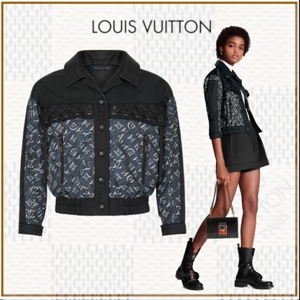 Louis Vuitton 2020 Cruise Short Monogram Nylon Blended Fabrics Leather Elegant Style 