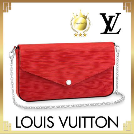 Louis Vuitton EPI 2020 SS Casual Style 2WAY Chain Plain Leather Party Style 
