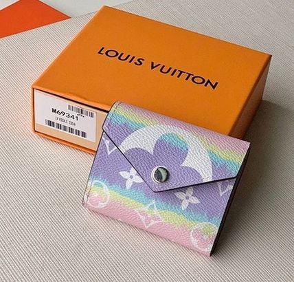 Louis Vuitton 2020 SS Monogram Unisex Leather Small Wallet Logo Folding Wallets M69341 