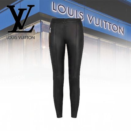 Louis Vuitton 2020 21AW Plain Leather Leather  Faux Leather Pants 1A822Z 