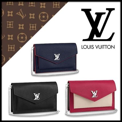 Louis Vuitton LOCKME 2020 21AW 2WAY Plain Leather Elegant Style Crossbody Logo M69400 M63470  M63471 
