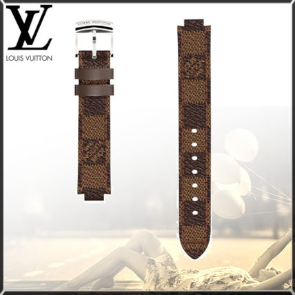 Louis Vuitton DAMIER Casual Style Leather Elegant Style Formal Style Watches R15184 