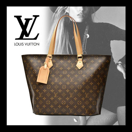 Louis Vuitton MONOGRAM Monogram Casual Style Leather Office Style Totes 