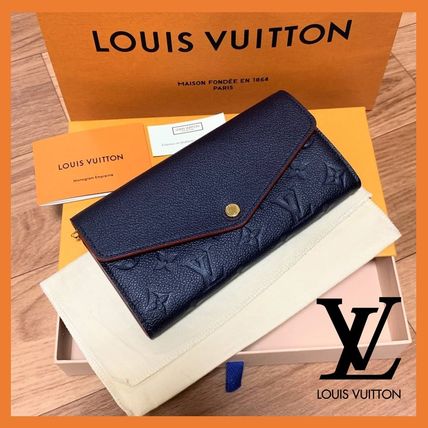 Louis Vuitton Monogram Leather Logo Long Wallets M62125 