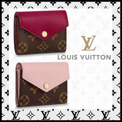 Louis Vuitton 2018 19AW Monogram Canvas Blended Fabrics Bi color Bold Small Wallet M62933 M62932 