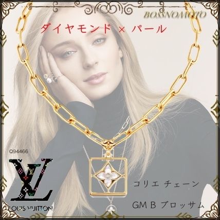 Louis Vuitton Party Style 18K Gold Elegant Style Necklaces  Pendants Q94466 