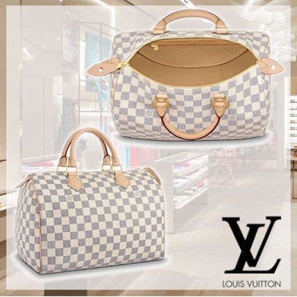 Louis Vuitton SPEEDY Monogram 3WAY Leather Office Style Elegant Style Crossbody N41370 
