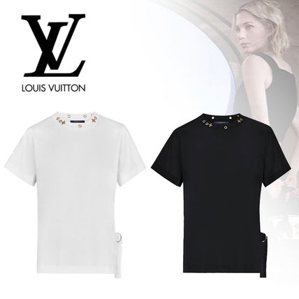 Louis Vuitton 2020 SS Monogram Plain Cotton Short Sleeves T Shirts 1A4PFE 1A4PF7 