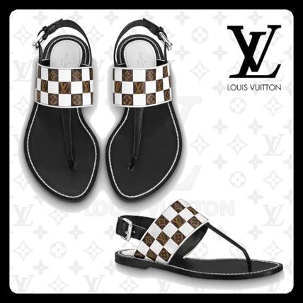Louis Vuitton MONOGRAM 2020 SS Matchmake Flat Thong Sandal 1A67CA 