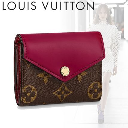 Louis Vuitton MONOGRAM 2019 SS Monogram Unisex Leather Folding Wallet Folding Wallets 