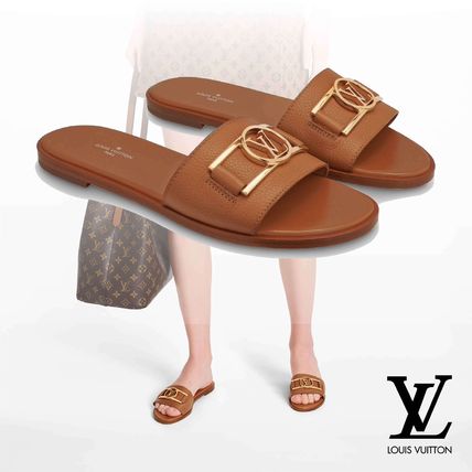 Louis Vuitton LOCKIT Lock It Flat Mules 1A64ZO 