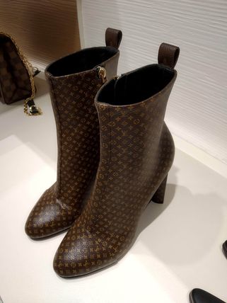 Louis Vuitton 2019 20AW Leather Logo Boots Boots 1A5NXO 