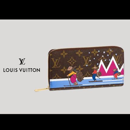 Louis Vuitton ZIPPY WALLET 2018 19AW Plain Leather Long Wallet Logo Long Wallets 