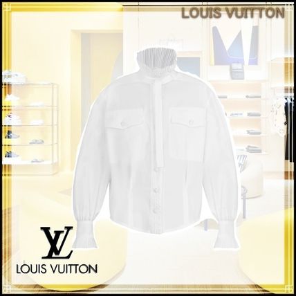 Louis Vuitton Short Casual Style Unisex Blended Fabrics Long Sleeves Plain 1A62TK 