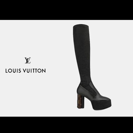 Louis Vuitton MONOGRAM 2020 SS Monogram Casual Style Mid Heel Boots 