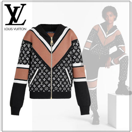 Louis Vuitton 2020 21AW Monogram Wool Street Style Long Sleeves 1A61LZ1A61M01A61M11A61M21A61M4 