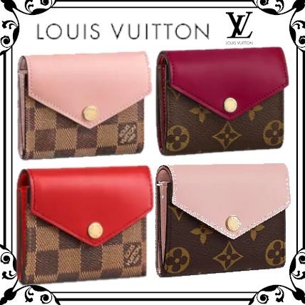 Louis Vuitton ZOE 2019 SS Leather Small Wallet Folding Wallets 