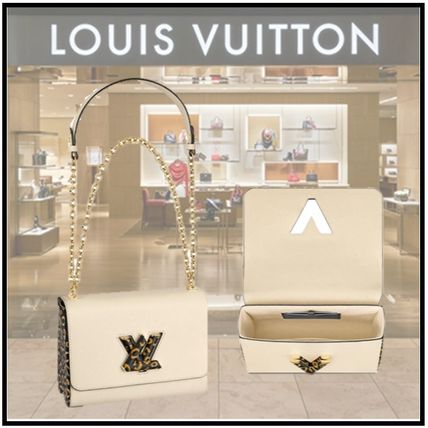 Louis Vuitton 2019 20AW 2019 20AW TWIST MM ivory shoulder bags M53928 