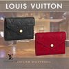 Louis Vuitton MONOGRAM Plain Leather Folding Wallet Small Wallet Logo M63701 M67498 