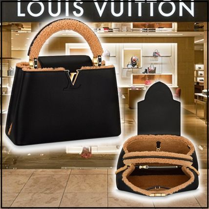 Louis Vuitton 2019 20AW 2019 20AW CAPUCINES PM black handbags M54879 