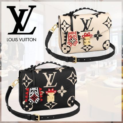 Louis Vuitton Monogram 3WAY Leather Crossbody Logo Shoulder Bags 