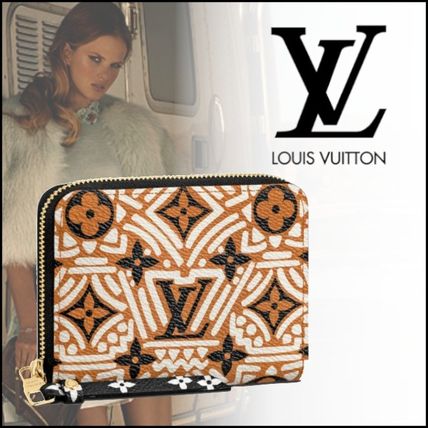 Louis Vuitton Monogram Unisex Canvas Leather Long Wallet Coin Cases M69496 