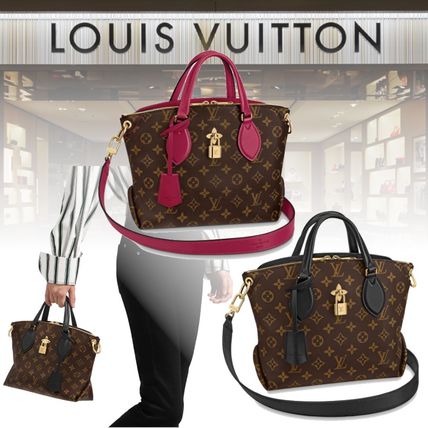 Louis Vuitton 2019 SS Monogram Canvas 2WAY Leather Crossbody Logo Handbags M44351 M44350 