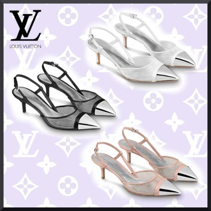 Louis Vuitton 2020 SS Casual Style Street Style Leather Logo Pumps  Mules 1A7S2I 1A7S1O 1A7S23 