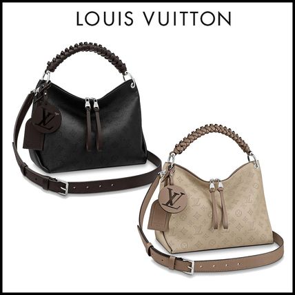Louis Vuitton MAHINA 2020 21AW Casual Style Leather Elegant Style Logo Shoulder Bags 