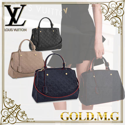 Louis Vuitton MONOGRAM EMPREINTE Monogram Leather Logo Handbags M41048 M44931 M42746 
