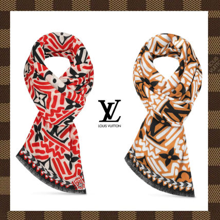 Louis Vuitton MONOGRAM 2020 21AW Monogram Lightweight Scarves  Shawls M76485 M76484 